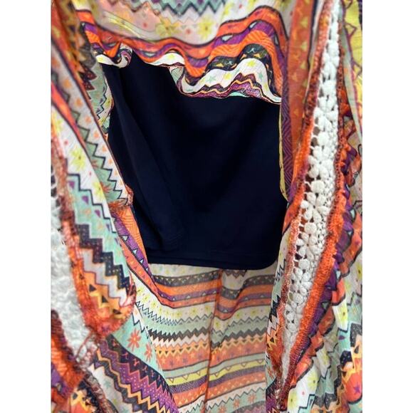 Childrens Girls Disney D-Signed Multicolor Aztec High Low Skirt Size Large - Picture 5 of 10